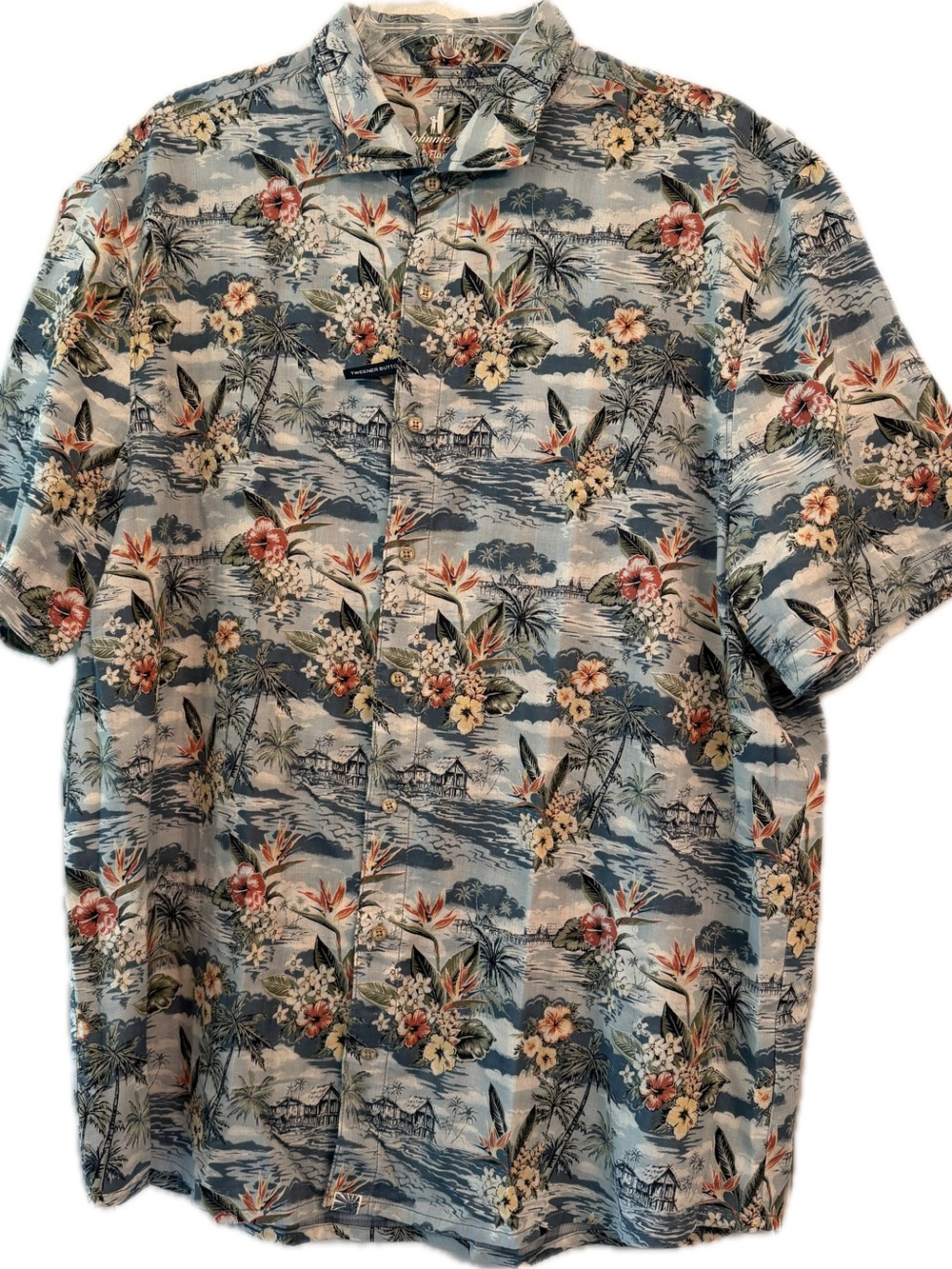 NWT Johnnie O Hawaiian Shirt XL